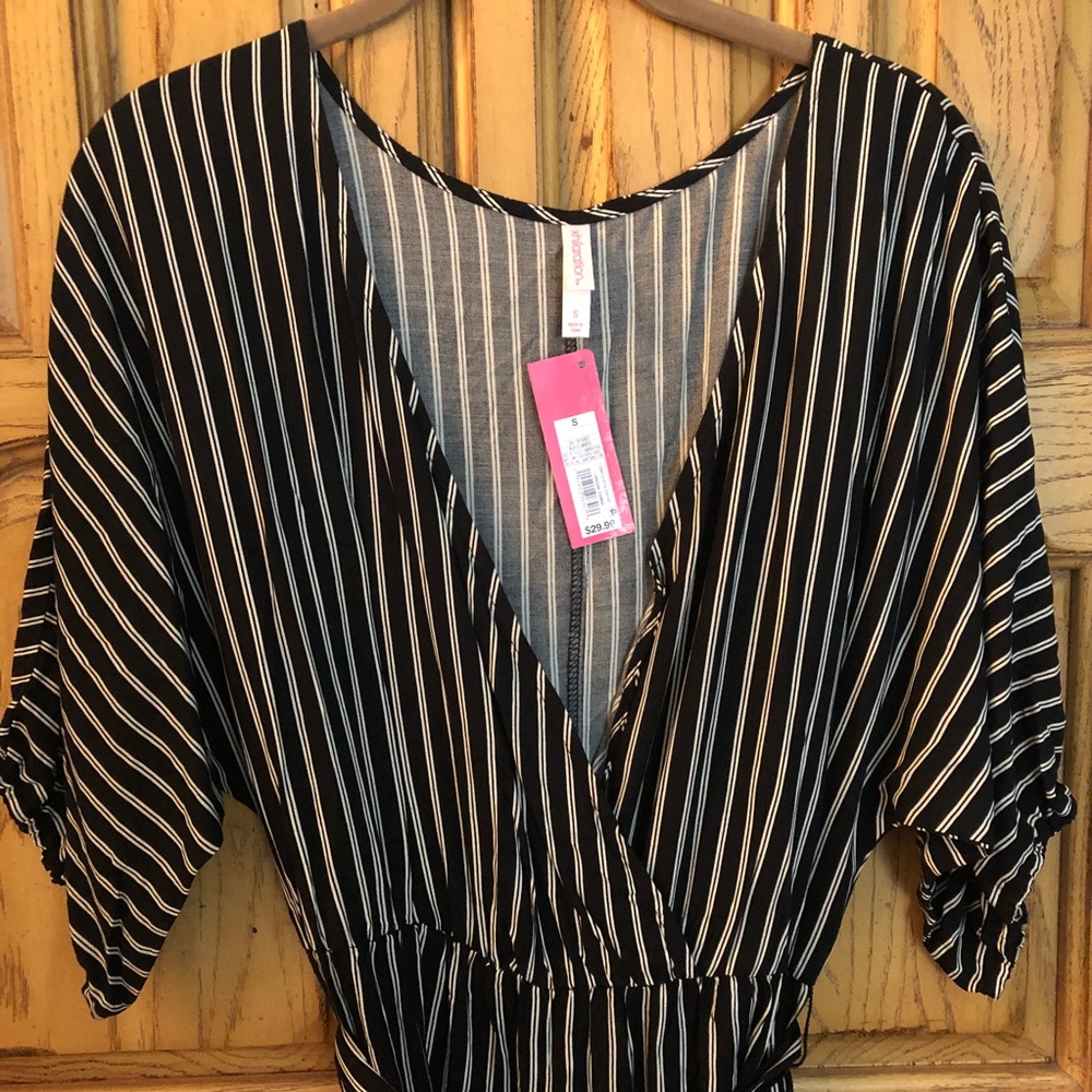 BLACK/WHITE JUMPSUIT - Picture 3 of 4